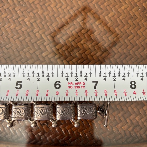 Sterling Silver Oxidized Bracelet - Picture 8 of 9